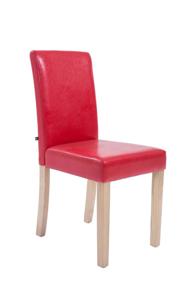 BHM Germany Jedálenská stolička Ina, syntetická koža, červená